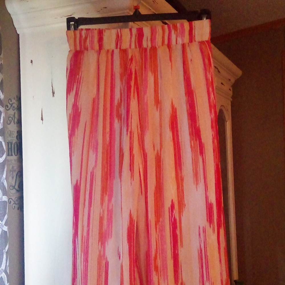 Semi sheer lined pants